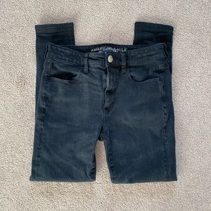 AE black skinny jeans